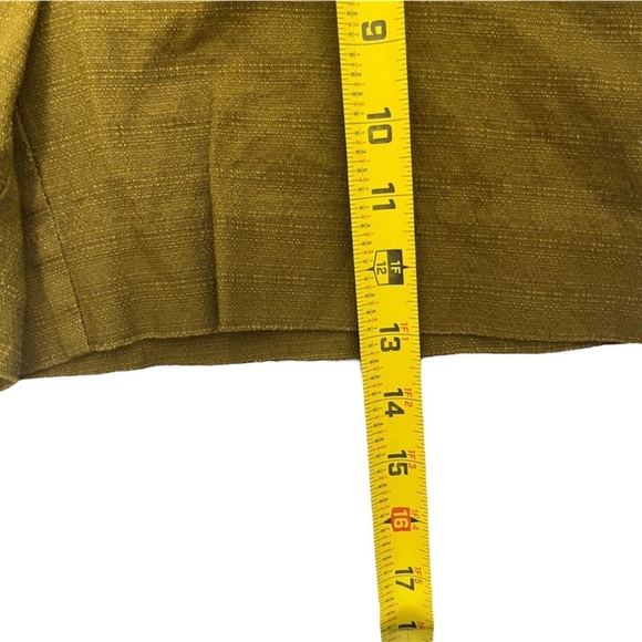 Elevenses Anthropologie Boho Tweed Brown Green Mid Rise Shorts Size 2 - Picture 7 of 10